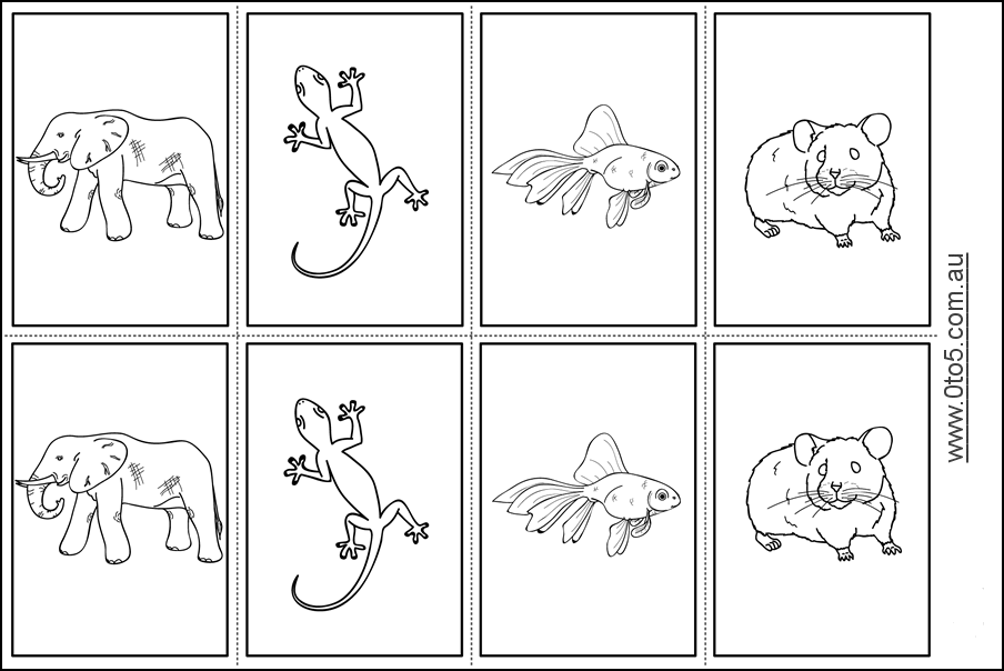 0to5 template cards-animals2