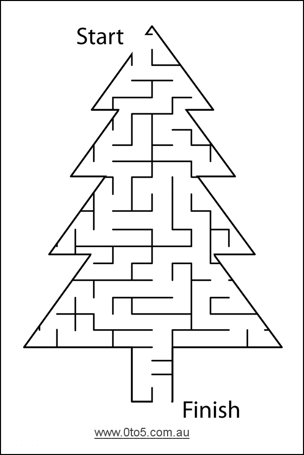 0to5 template christmas_tree-maze