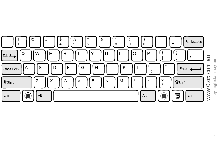 0to5 template computer_keyboard_layout01