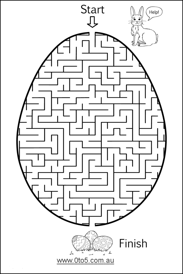 0to5 template egg-maze