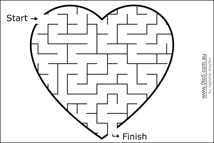 0to5 template heart-maze1