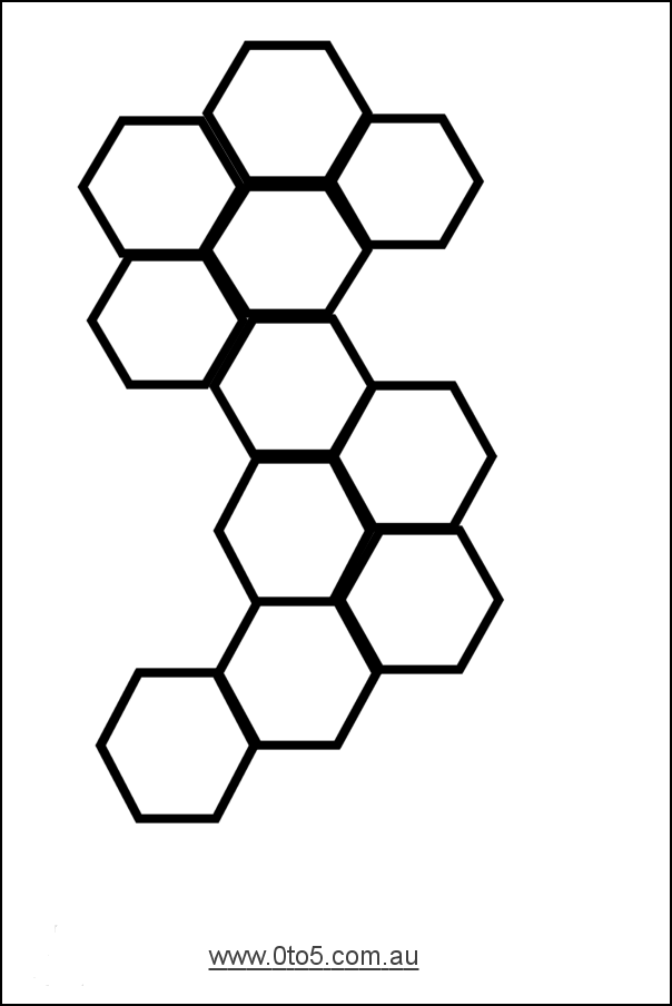 Hexagon+template+printable