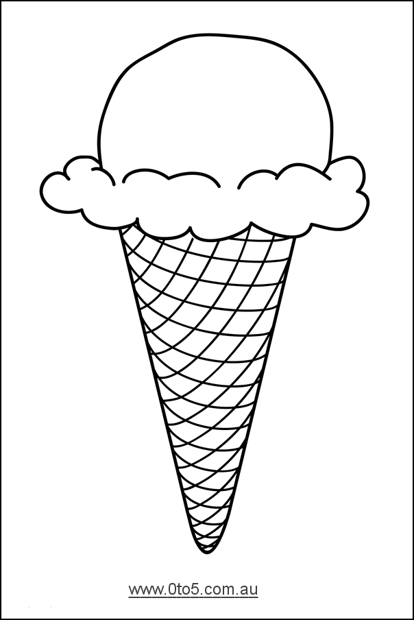 Printable template ice_cream