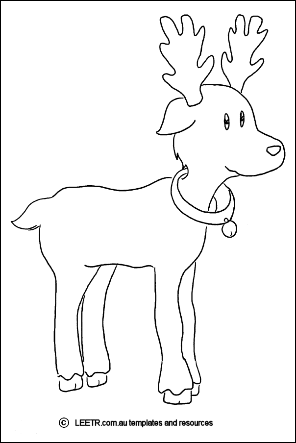 0to5 template reindeer