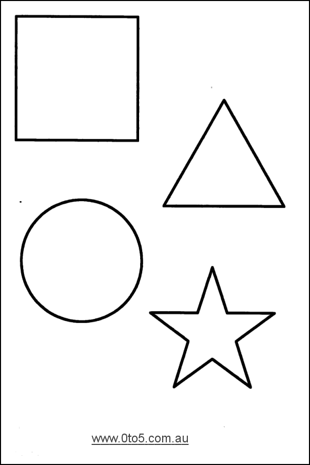Printable template shapes2
