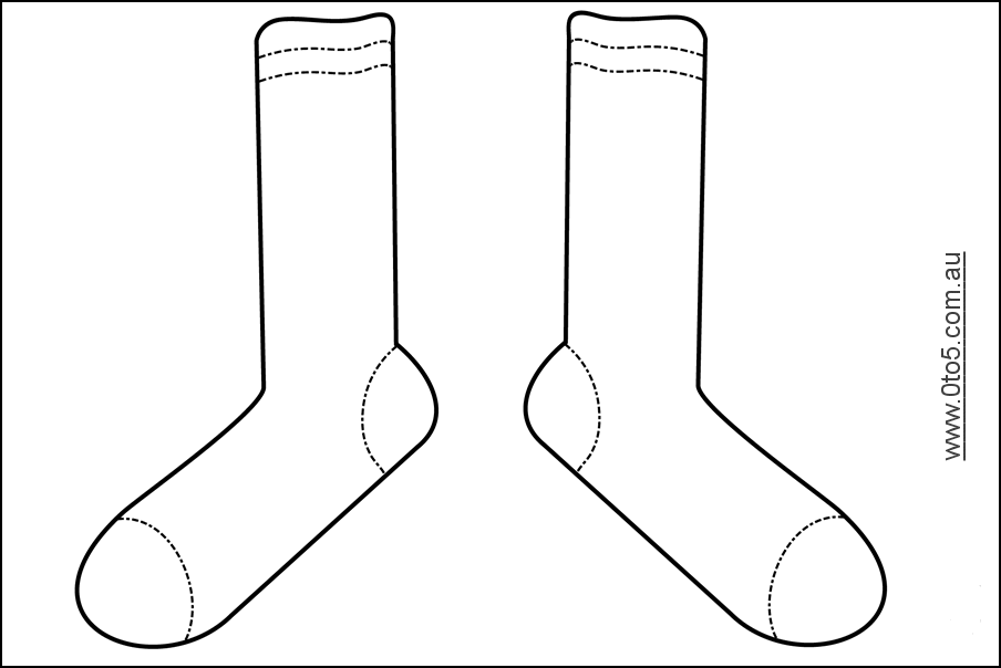 0to5 template socks