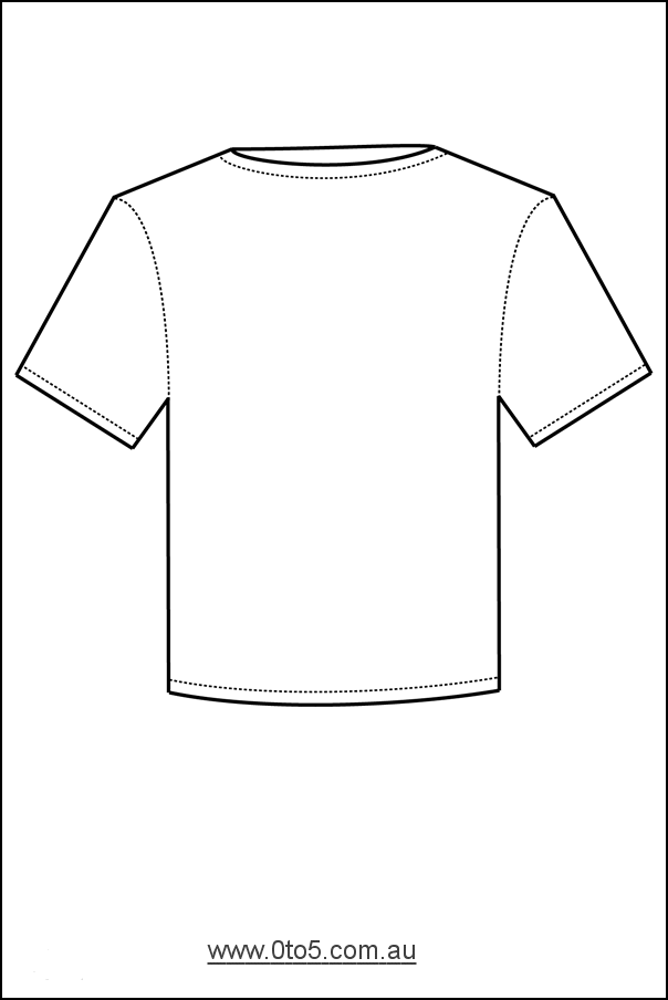 0to5 template t-shirt