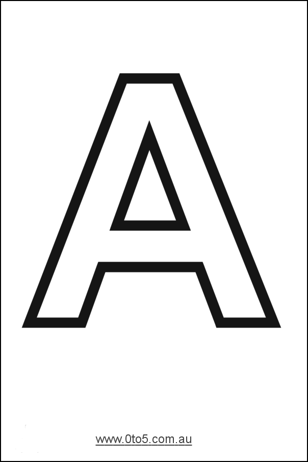 Letter - A printable template