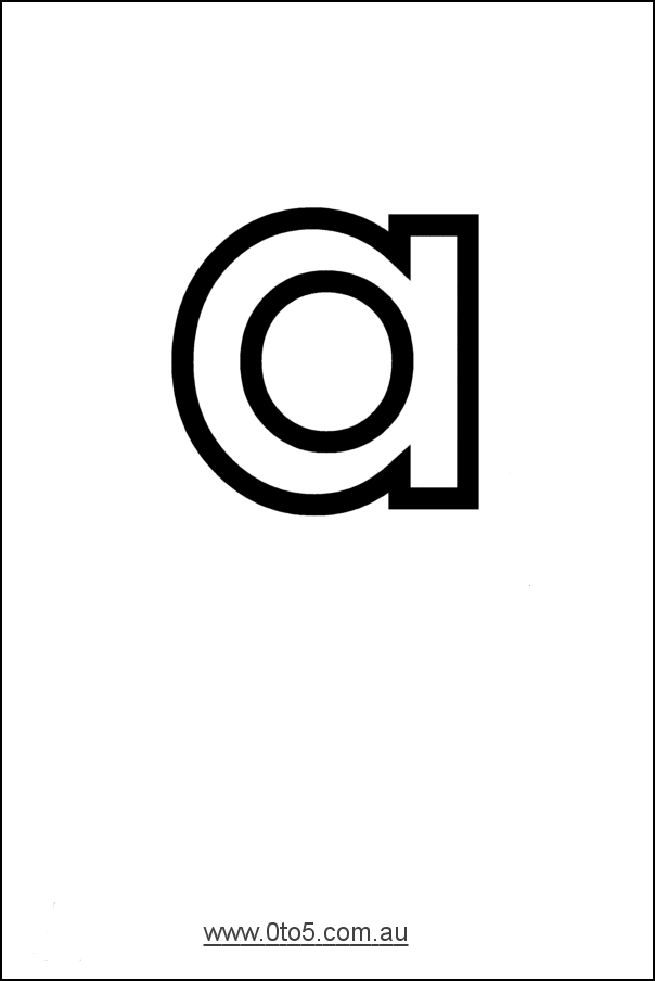 Letter - a printable template