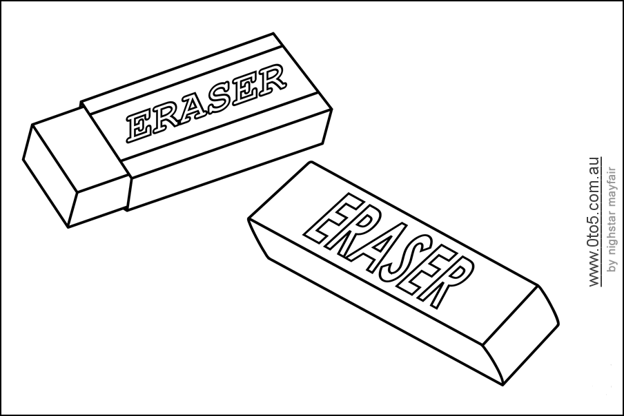 eraser printable template