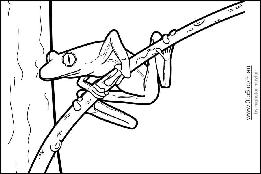 Frog printable template