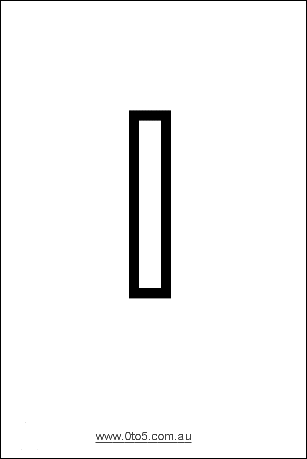 Letter - l printable template