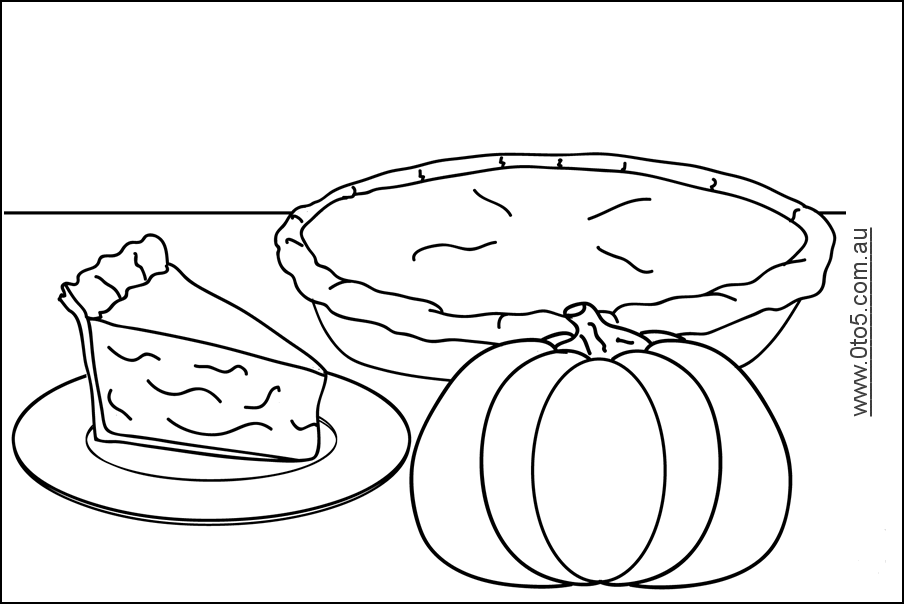 Pumpkin Pie printable template