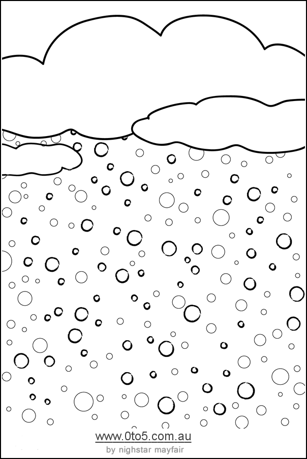 weather - snow printable template