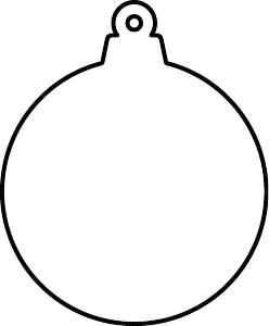 Christmas ornament template thumbnail