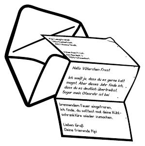 Letter envelope template